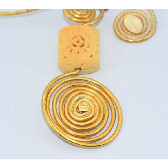 Jeff Lieb Hand Crafted Museum Runway Couture Statement Choker Collar Necklace - Picture 4 of 7